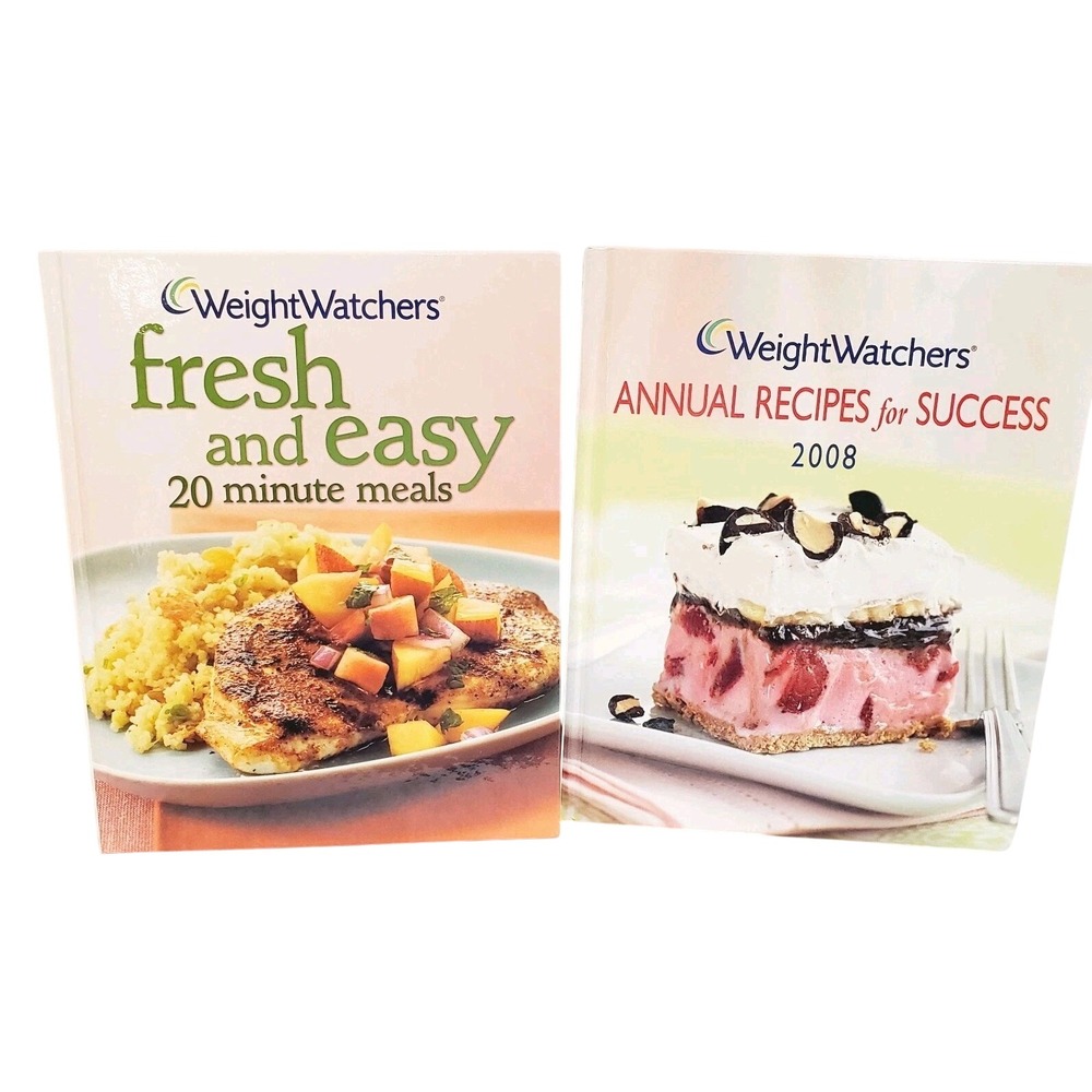 Set of 2 Weight Watchers Cookbooks  FreshEasy 20 Minute Meals; 2008 AnnualRecipe